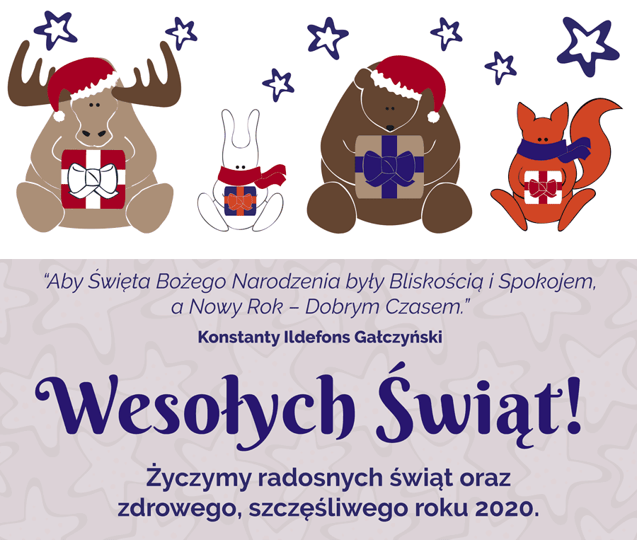 Życzenia świąteczno-noworoczne 2019/2020