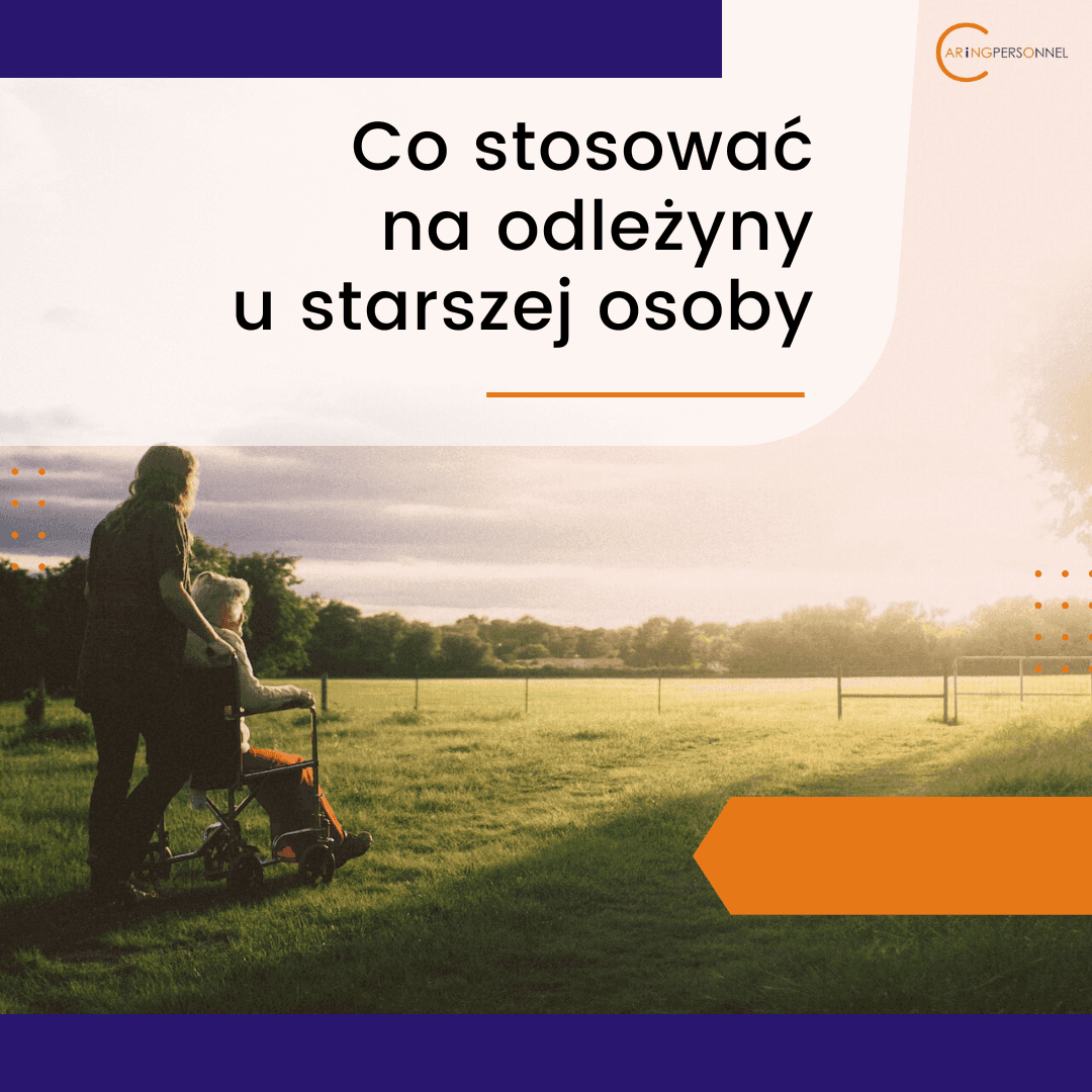 pacjentka z odleżynami na spacerze z opiekunką