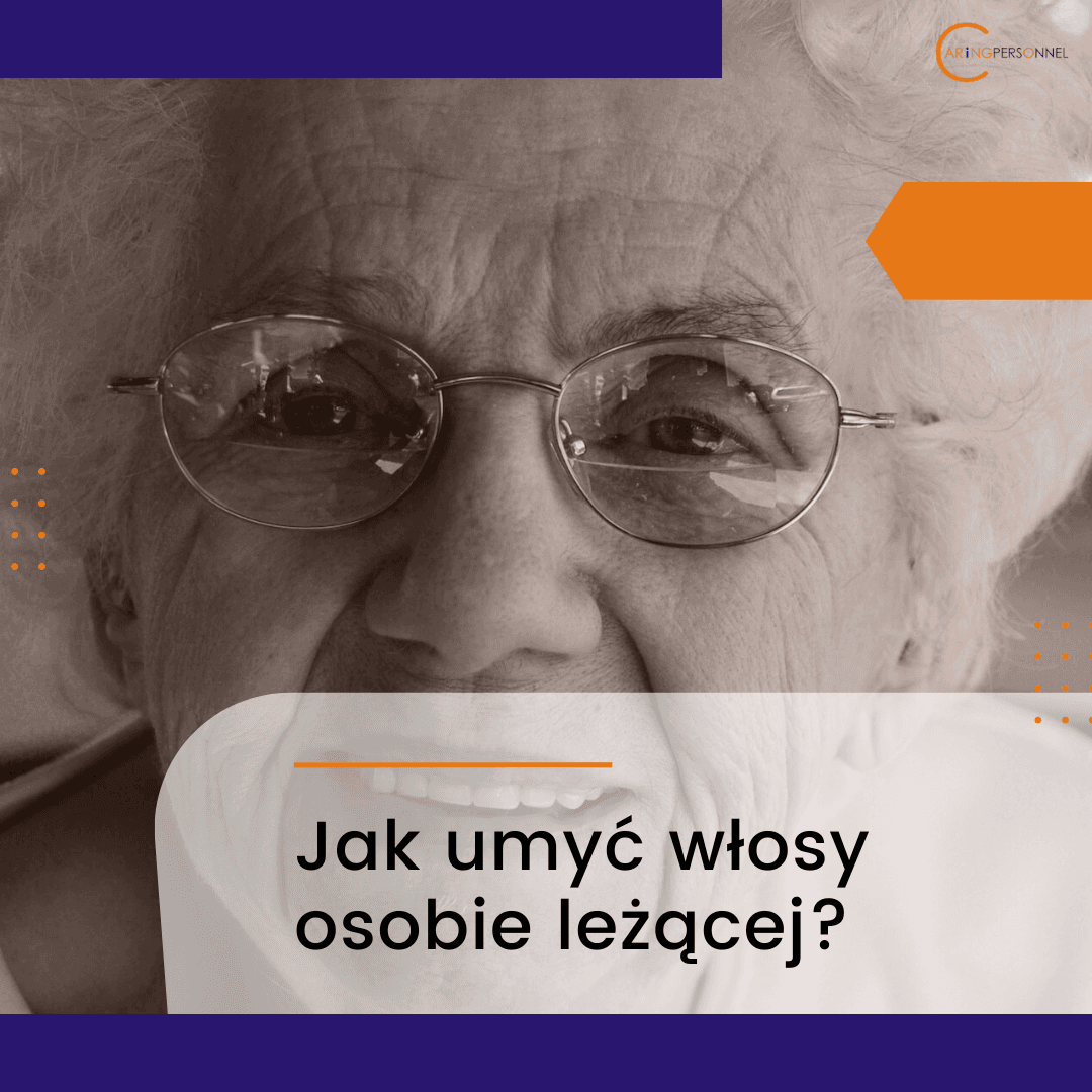 starsza osoba przed myciem głowy