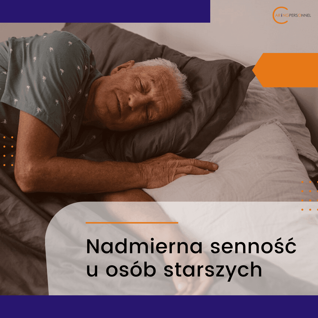 senność u osób starszych - starsza osoba podczas snu